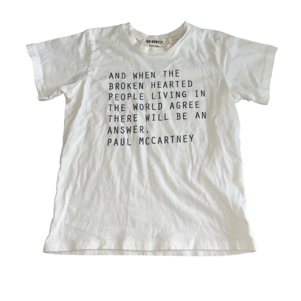 Go Gently Nation Kids Paul McCartney Quote T-shirt